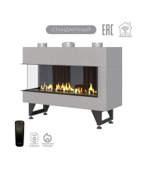 Газовый камин Airtone Gassi 1000 угловой с панелью