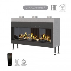 Газовый камин Airtone Gassi 1200 фронтальный с дровами