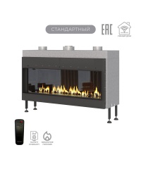 Газовый камин Airtone Gassi 1200 фронтальный с панелью