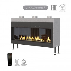 Газовый камин Airtone Gassi 1200 фронтальный с панелью