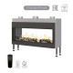 Каминная сквозная топка на газу Airtone Gassi 1200 с дровами