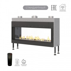 Газовый камин Airtone Gassi 1200 сквозной с панелью
