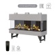 Каминная трехсторонняя топка на газу Airtone Gassi 1200 с дровами
