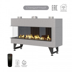 Газовый камин Airtone Gassi 1200 угловой с панелью