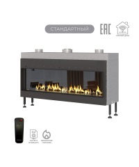 Газовый камин Airtone Gassi 1400 фронтальный с панелью