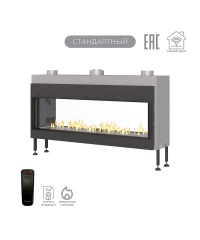 Газовый камин Airtone Gassi 1400 сквозной с панелью