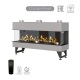 Каминная трехсторонняя топка на газу Airtone Gassi 1400 с дровами