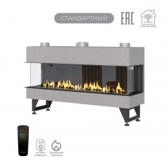 Газовый камин Airtone Gassi 1400 трехсторонний с панелью