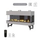 Каминная трехсторонняя топка на газу Airtone Gassi 1400 с пультом ДУ