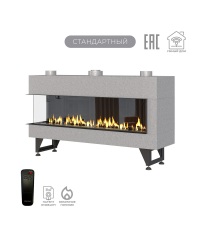 Газовый камин Airtone Gassi 1400 угловой с панелью