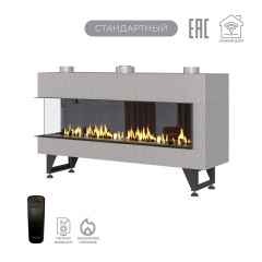 Газовый камин Airtone Gassi 1400 угловой с панелью