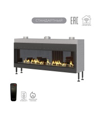 Газовый камин Airtone Gassi 1600 фронтальный с панелью