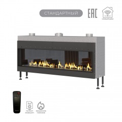 Газовый камин Airtone Gassi 1600 фронтальный с панелью