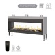 Каминная сквозная топка на газу Airtone Gassi 1600 с дровами