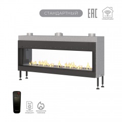 Газовый камин Airtone Gassi 1600 сквозной с панелью