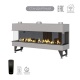 Каминная трехсторонняя топка на газу Airtone Gassi 1600 с пультом ДУ