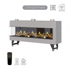 Газовый камин Airtone Gassi 1600 угловой с дровами