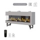 Каминная угловая топка на газу Airtone Gassi 1600 с дровами