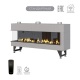 Каминная угловая топка на газу Airtone Gassi 1600 с пультом ДУ