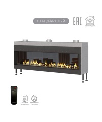 Газовый камин Airtone Gassi 1800 фронтальный с панелью