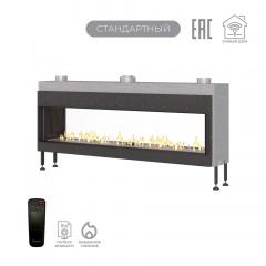 Газовый камин Airtone Gassi 1800 сквозной с панелью