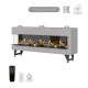 Каминная угловая топка на газу Airtone Gassi 1800 с дровами