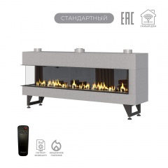 Газовый камин Airtone Gassi 1800 угловой с панелью