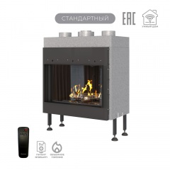Газовый камин Airtone Gassi 600 фронтальный с дровами