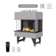 Каминная трехсторонняя топка на газу Airtone Gassi 600 с пультом ДУ