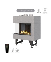 Газовый камин Airtone Gassi 600 угловой с панелью