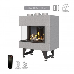Газовый камин Airtone Gassi 600 угловой с дровами