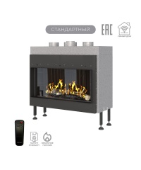 Газовый камин Airtone Gassi 800 фронтальный с дровами