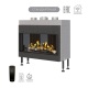 Каминная фронтальная топка на газу Airtone Gassi 800 с дровами