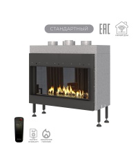 Газовый камин Airtone Gassi 800 фронтальный с панелью