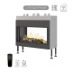 Каминная фронтальная топка на газу Airtone Gassi 800 с дровами