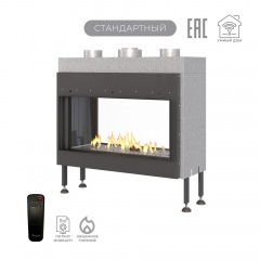 Газовый камин Airtone Gassi 800 сквозной с панелью