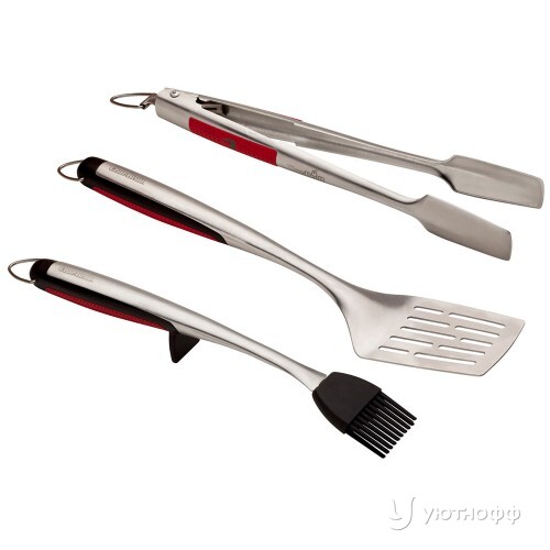 Комплект инструментов для гриля Char-Broil (лопатка+щипцы+кисть)