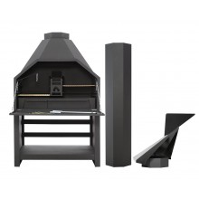 Дровяной гриль Chef Grill F 1200 SD с жарочной поверхностью из чугуна