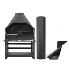 Дровяной гриль Chef Grill F 1200 SD с жарочной поверхностью из чугуна