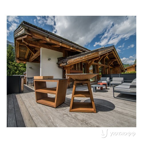 Бразеро-гриль TRIO 82 кортеновская сталь Бразеро-гриль TRIO 82 кортеновская сталь