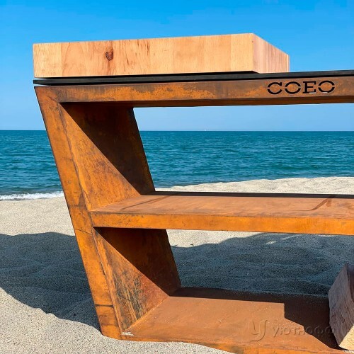 Уличная стойка COEO COMPB с ножками на колесиках для гриля Уличная стойка COEO COMPB с ножками на колесиках для гриля