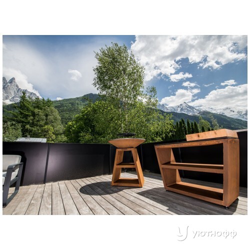 Бразеро-гриль TRIO 98 кортеновская сталь Бразеро-гриль TRIO 98 кортеновская сталь