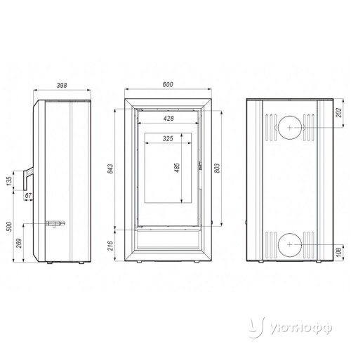 Дровяная печь DEFRO HOME IGNIS из стали Дровяная печь DEFRO HOME IGNIS из стали