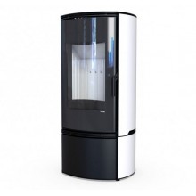 Печь DEFRO HOME ORBIS 9 кВт белая сталь