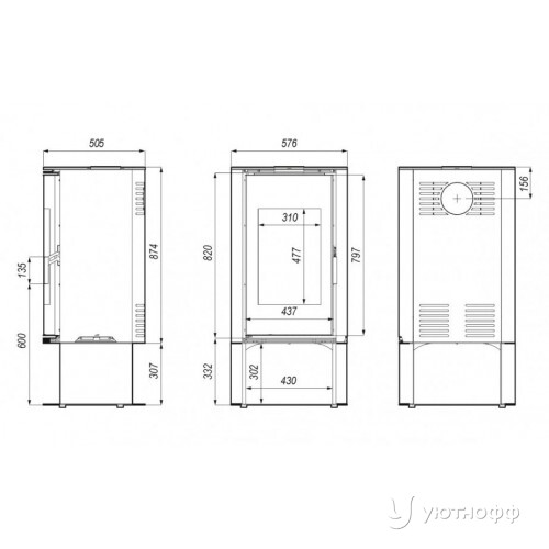 Дровяная печь DEFRO HOME ORBIS LOG из стали Дровяная печь DEFRO HOME ORBIS LOG из стали