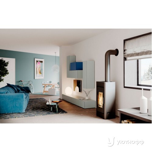 Дровяная печь DEFRO HOME SOLUM из коричневой стали Дровяная печь DEFRO HOME SOLUM из коричневой стали
