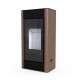 Дровяная печь DEFRO HOME SOLUM из коричневой стали