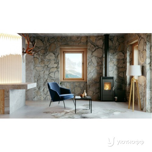 Дровяная печь DEFRO HOME VIVA из черной стали Дровяная печь DEFRO HOME VIVA из черной стали