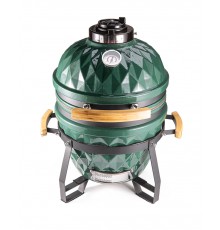 Керамический гриль Diamond Egg S Green (диаметр 38 см)