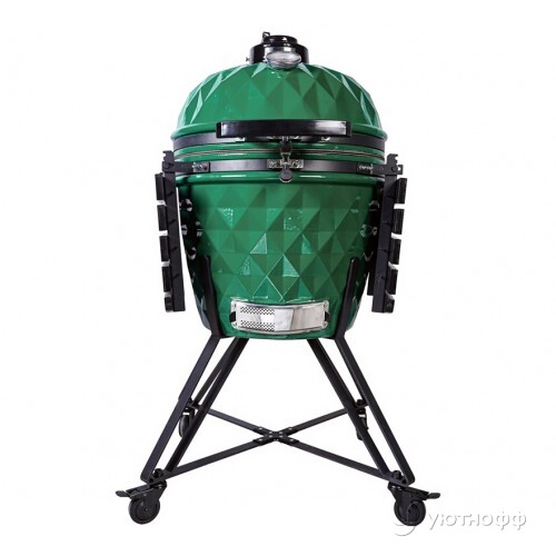 Угольный гриль Diamond Egg XL Pro Green большой зеленый Угольный гриль Diamond Egg XL Pro Green большой зеленый
